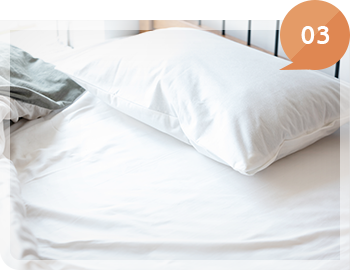 治療後に休息できる安心で清潔なリカバリールームを完備