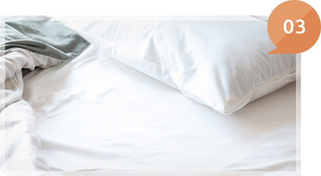 治療後に休息できる安心で清潔なリカバリールームを完備