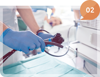 鎮静剤（痛み止め）で検査時に起こる苦痛に最大限配慮