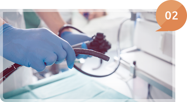 鎮静剤（痛み止め）で検査時に起こる苦痛に最大限配慮