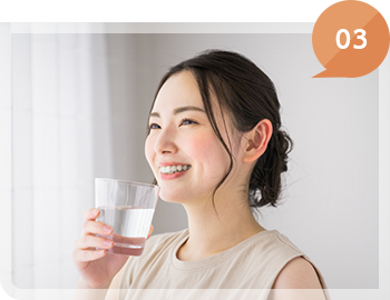 下剤が苦手な方のために院内の完全個室で下剤内服も可能