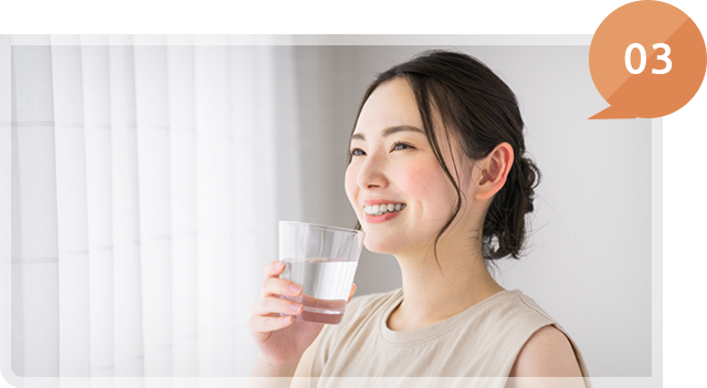 下剤が苦手な方のために院内の完全個室で下剤内服も可能