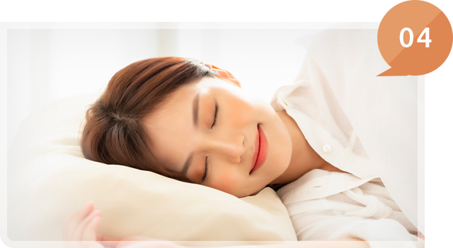 検査後はリカバリールームでゆっくりお休みが可能